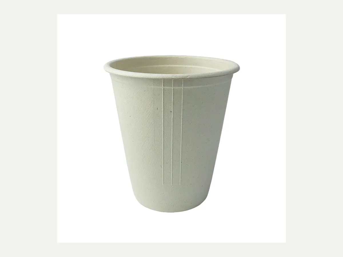 Cups & Saucers made from molded plant fiber