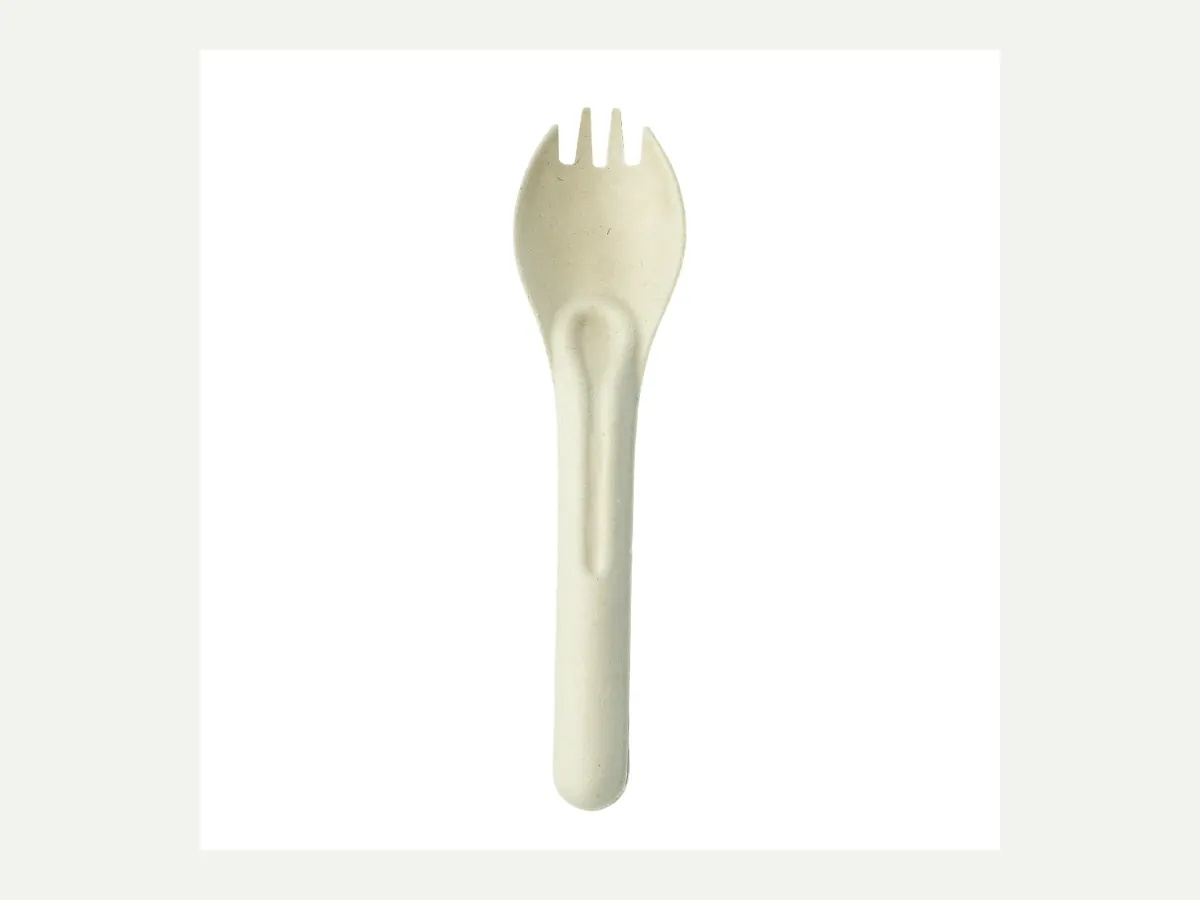 Cutlery made from molded plant fiber
