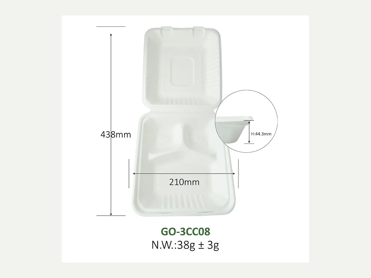 Takeaway Containers made from molded plant fiber